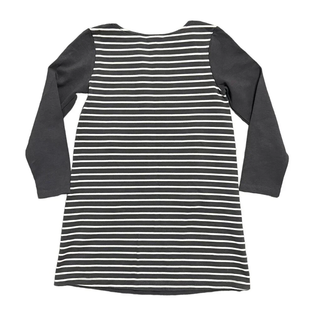 Gymboree M (7-8) Embroidered Floral & Stripes Dress